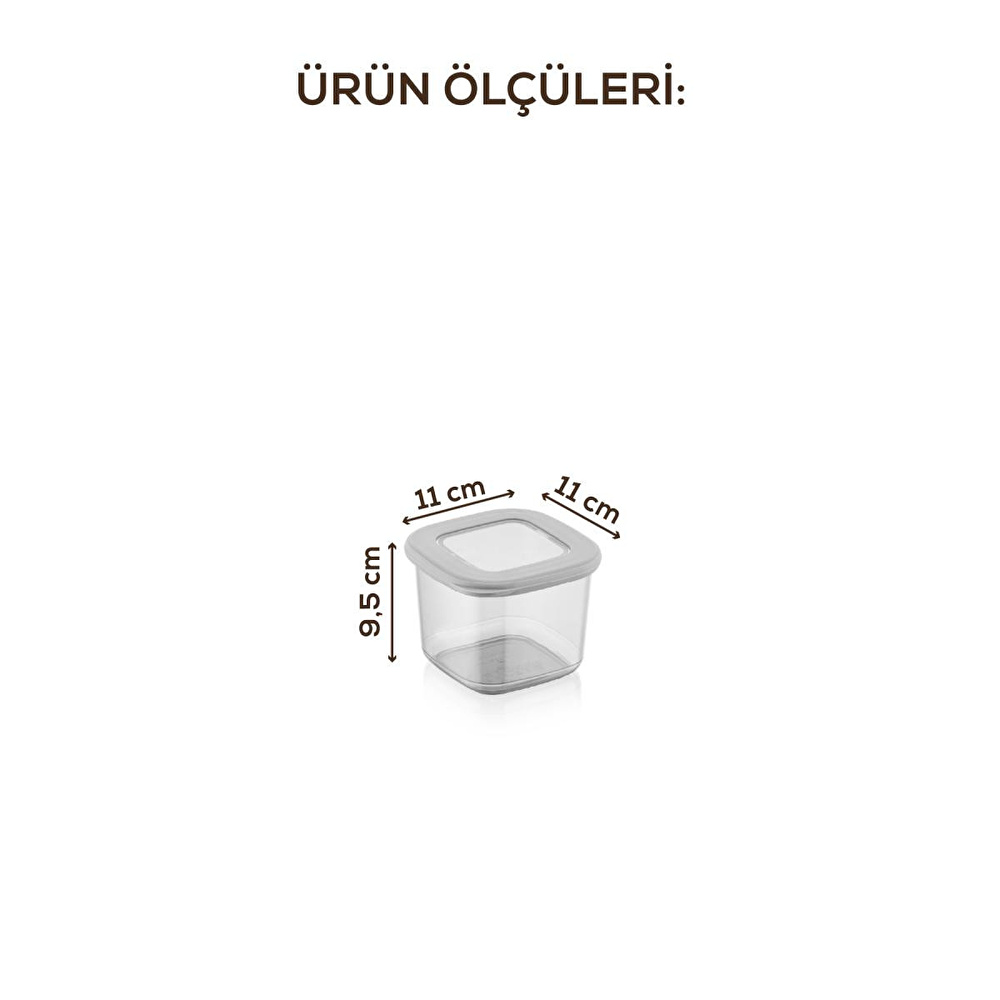 Vienev Siyah Serigrafi Etiketli Kaşıklı Foly Baharat Saklama Kabı 12'li Set Küçük Boy 0,55 Litre Beyaz görseli 5