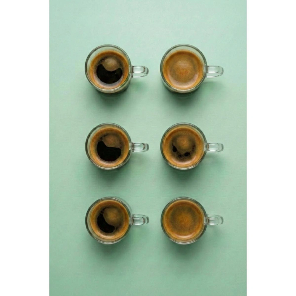 Vienev Şeffaf Kulplu 6'lı Cam Espresso Bardağı Seti - 95 Ml görseli 4