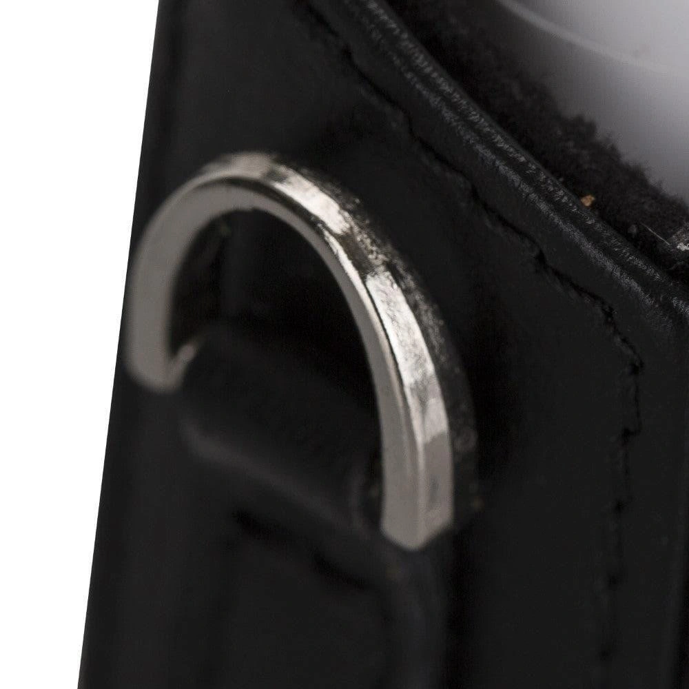 Bloominbag Aurel Onyx Black Charm Hakiki Deri Airpods Kılıfı – Airpods 1 & 2 Uyumlu görseli 5