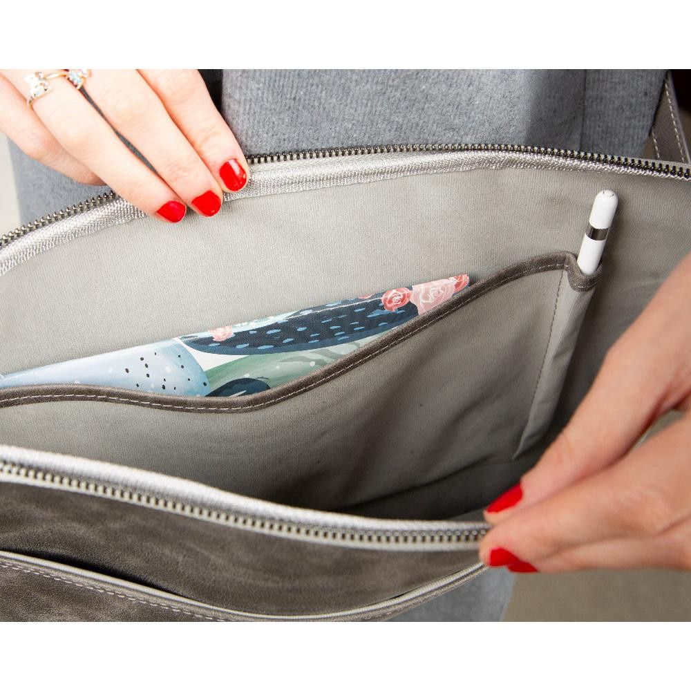 Bloominbag Torino Ash Gray Super Slim 14inç Laptop / Macbook Kılıf görseli 4