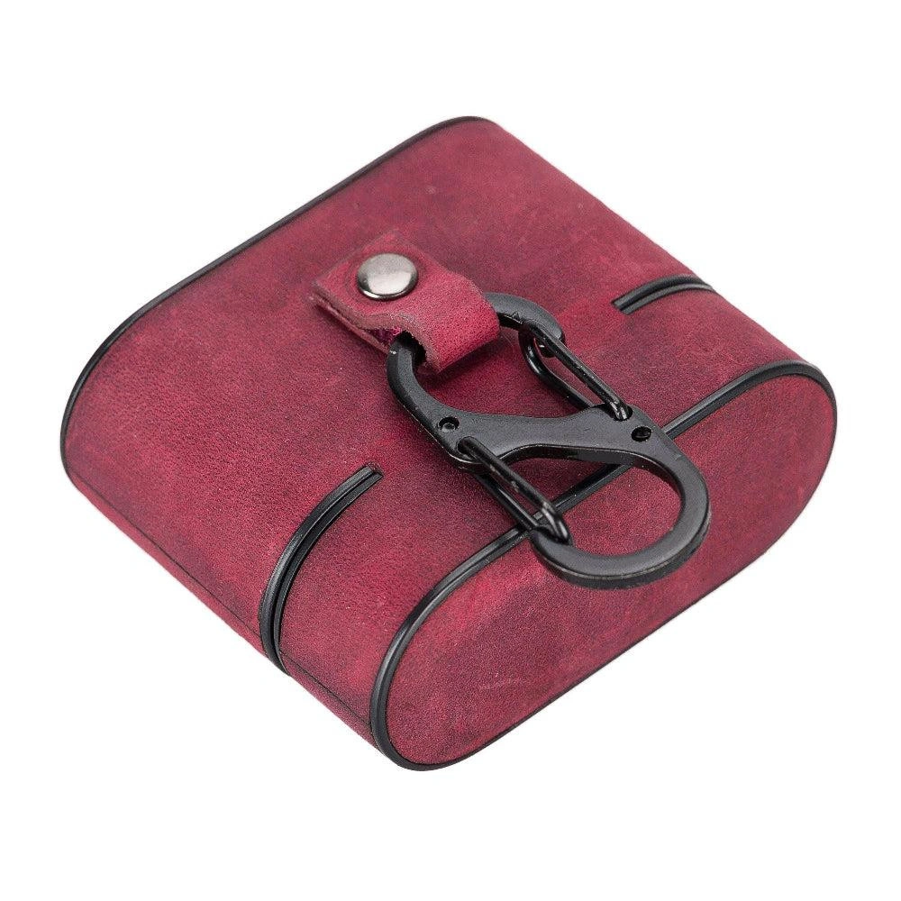 Bloominbag Aurel Clip Fuchsia Bloom Hakiki Deri Airpods 3 Kılıfı – Airpods 3 Uyumlu Charm Case görseli 4