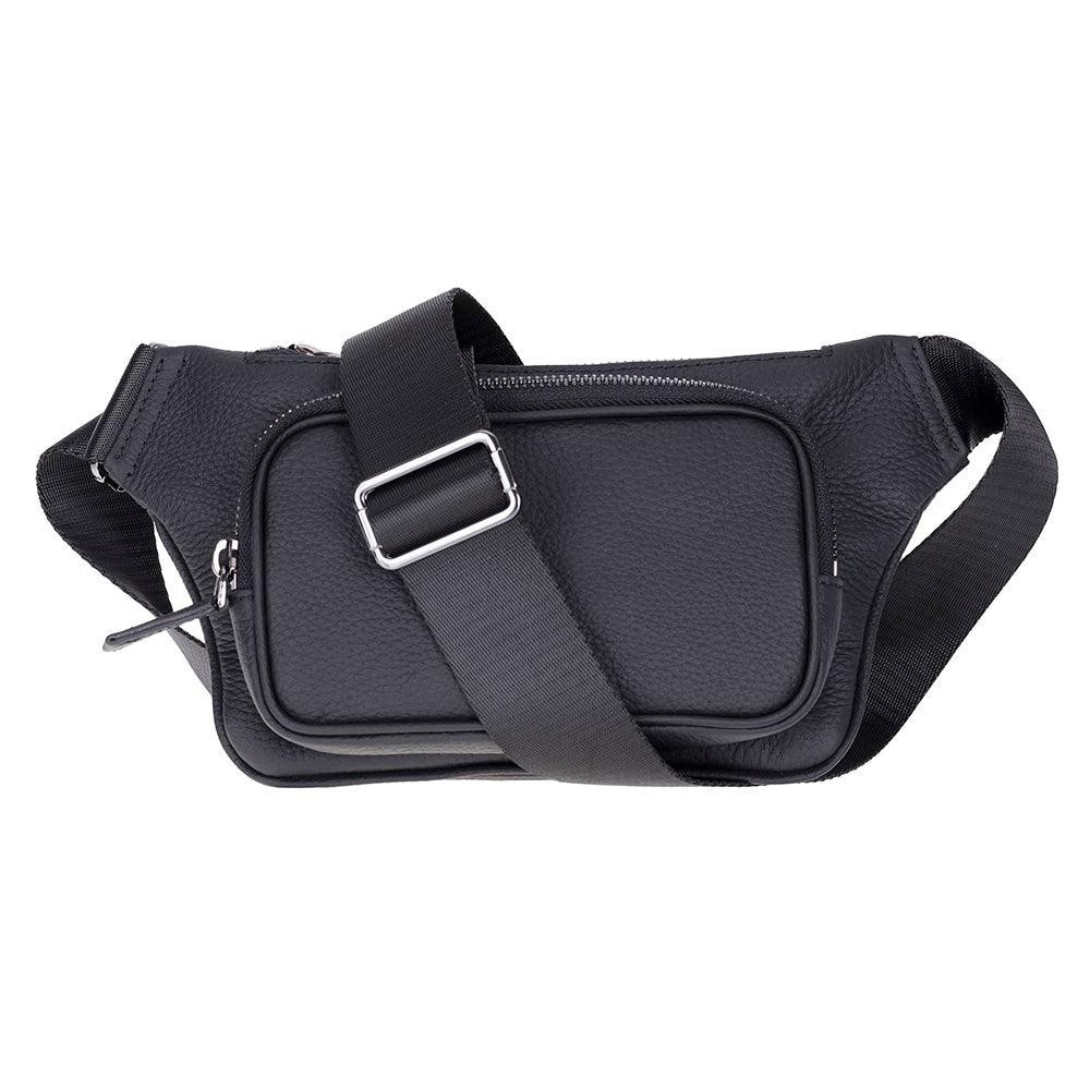 Bloominbag Bloombag Noir Black Hakiki Deri Crossbody Belt Bag görseli 1