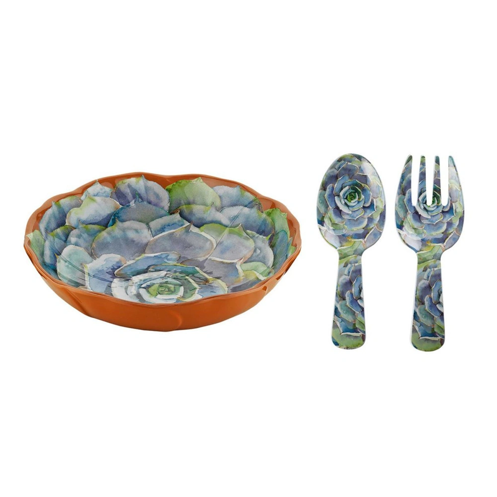 Lucky Art Vivace Melamin 3 Parça Salata Servis Seti 30 Cm görseli 1
