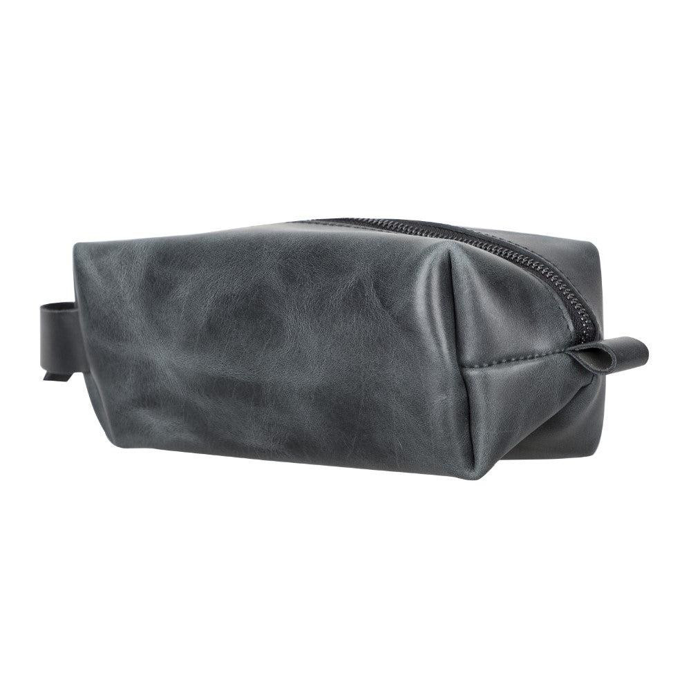 Bloominbag Voyage Marine Blue Hakiki Deri Dopp Kit – Large görseli 4