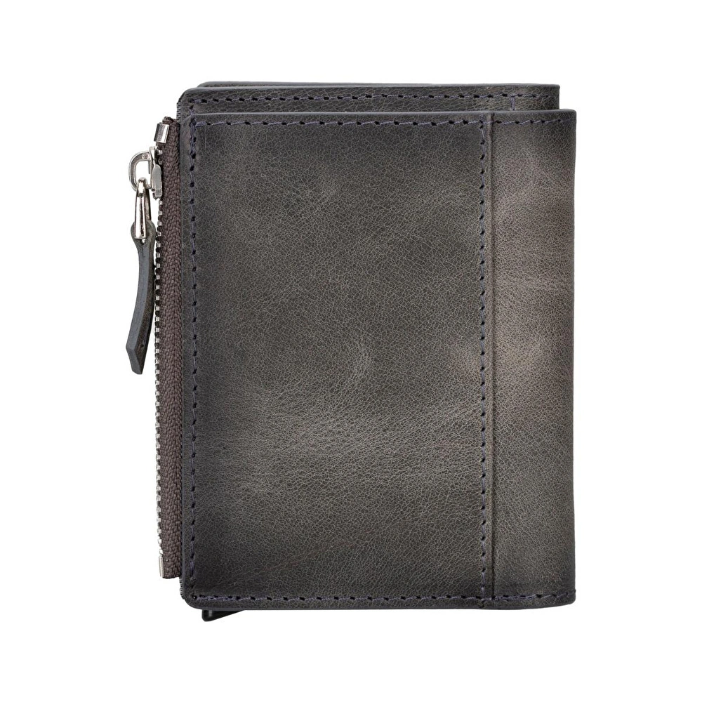 Bloominbag Siena Ash Gray Mekanizmalı Deri Cüzdan & Kartlık (rfid Korumalı) görseli 2