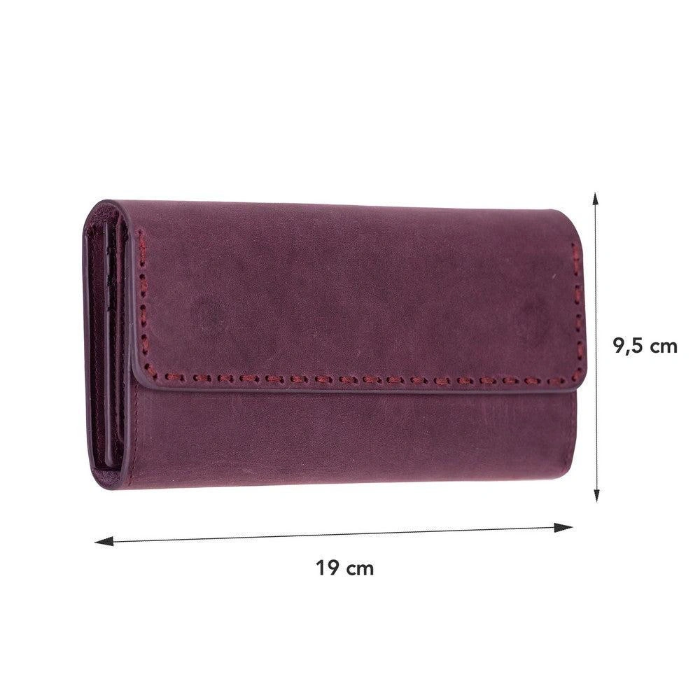 Bloominbag Aura Mulberry Wine Hakiki Deri Telefon Bölmeli Kadın Cüzdanı görseli 5