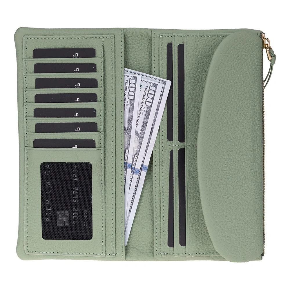Bloominbag Élia Soft Matcha Large Deri Kadın Cüzdan & Clutch görseli 2