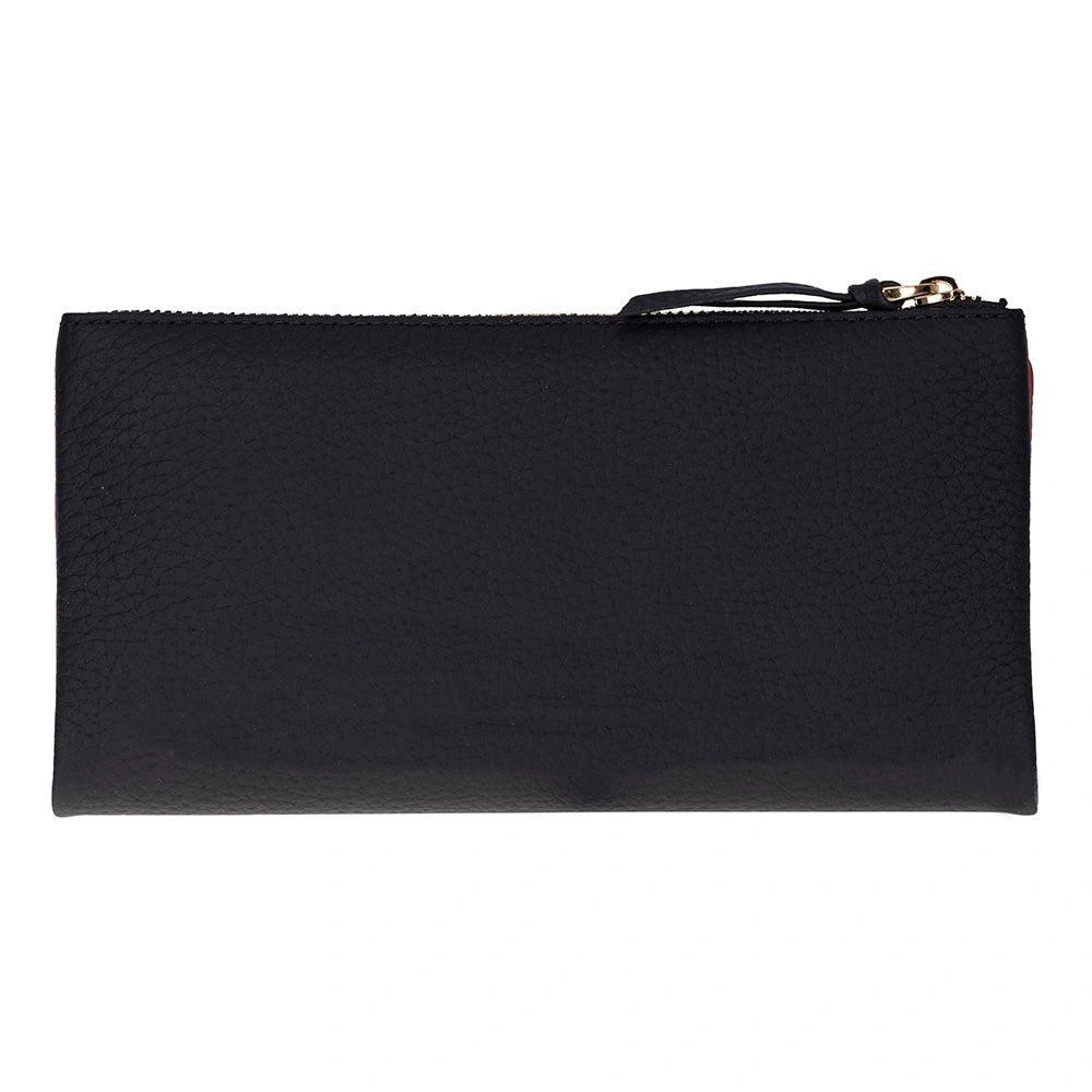 Bloominbag Élia Double Band Noir Black-red Large Deri Kadın Cüzdan & Clutch görseli 5