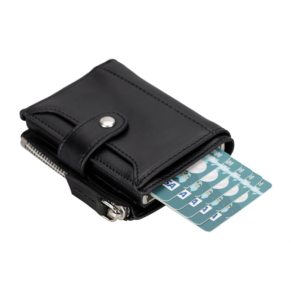 Bloominbag Siena Noir Black Mekanizmalı Deri Cüzdan & Kartlık (rfid Korumalı) görseli 5