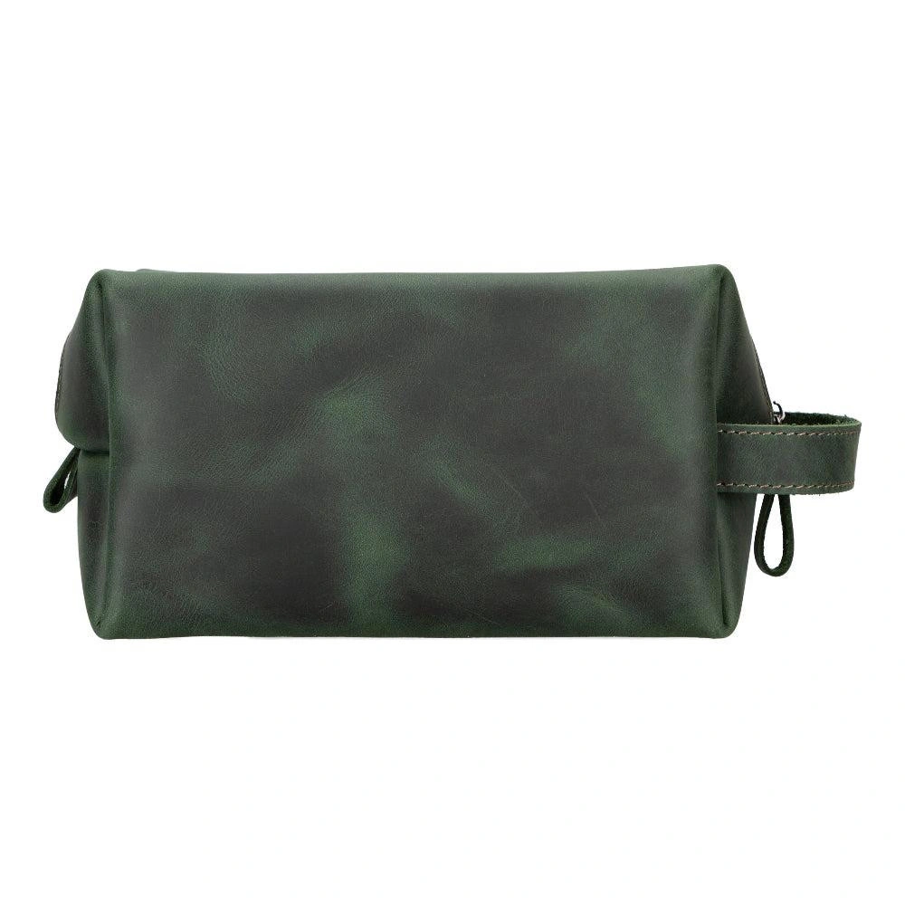Bloominbag Voyage Cypress Green Hakiki Deri Dopp Kit – X Large görseli 2