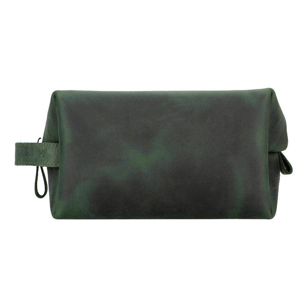Bloominbag Voyage Cypress Green Hakiki Deri Dopp Kit – X Large görseli 3