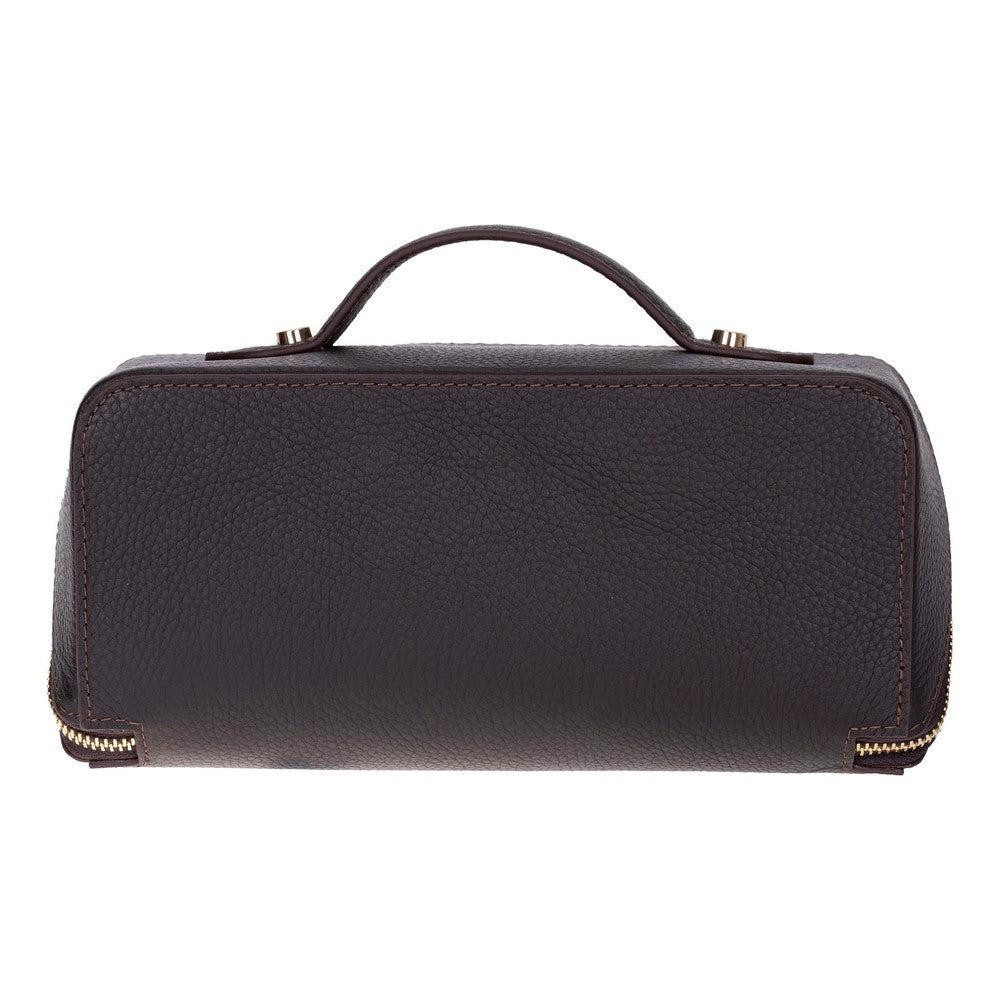 Bloominbag Ella Terra Espresso Brown Deri Seyahat Ve Makyaj Çantası görseli 3