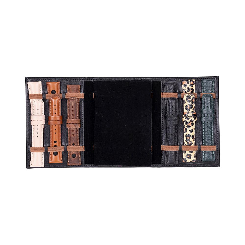 Bloominbag Bloomband Noir Black Akıllı Saat Çantası - Triple Deri Saat Kordonu Organizer görseli 4