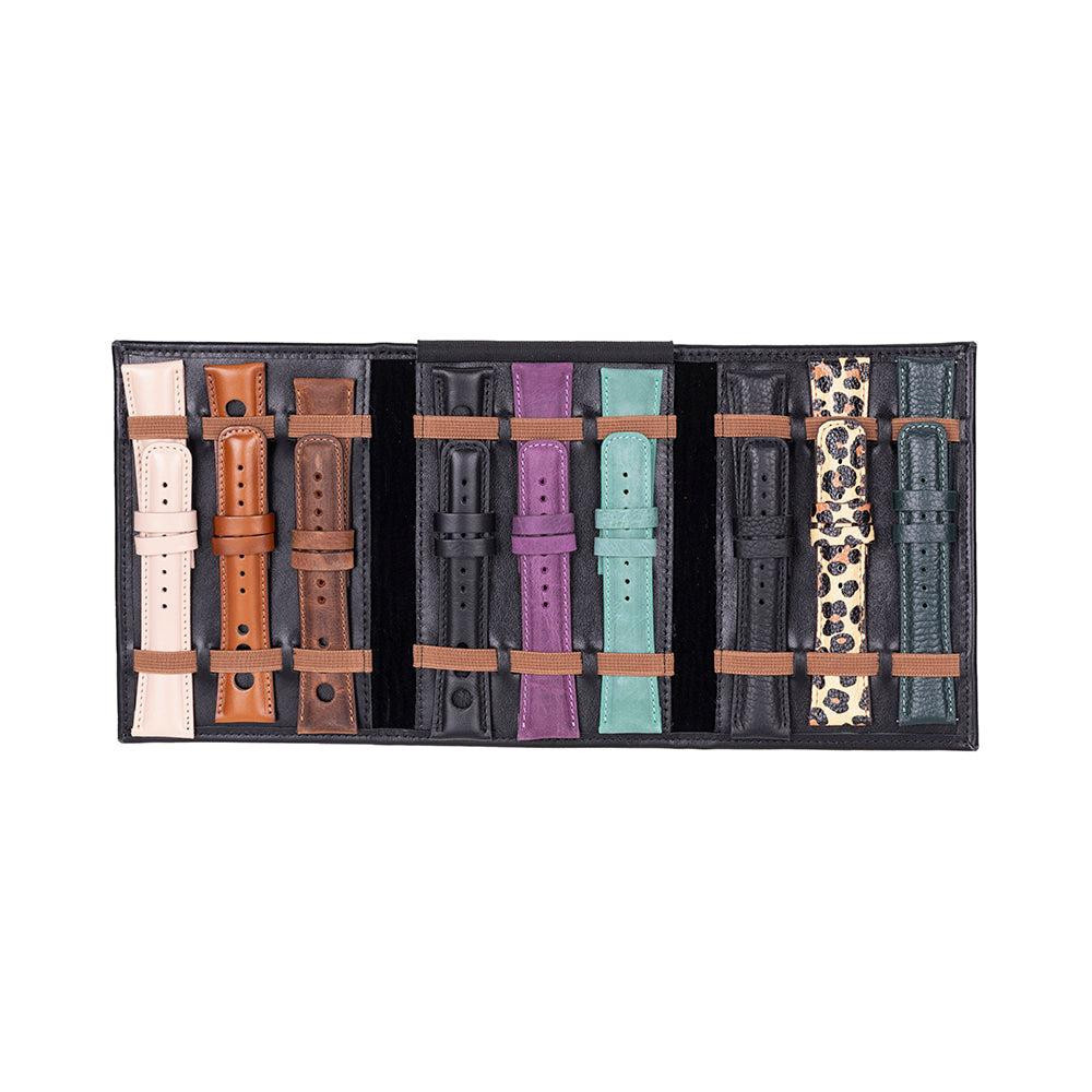 Bloominbag Bloomband Noir Black Akıllı Saat Çantası - Triple Deri Saat Kordonu Organizer görseli 5