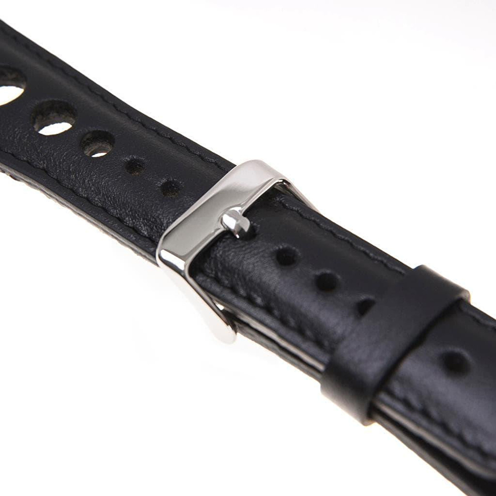 Bloominbag Alpine Noir Black Hakiki Deri Apple Watch Kordonu - 44/45/46/49mm görseli 3