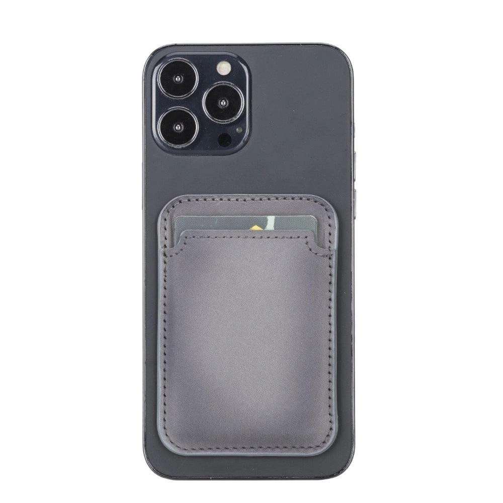 Bloominbag Snapé Stone Gray Mıknatıslı Deri Telefon Kartlık görseli 3
