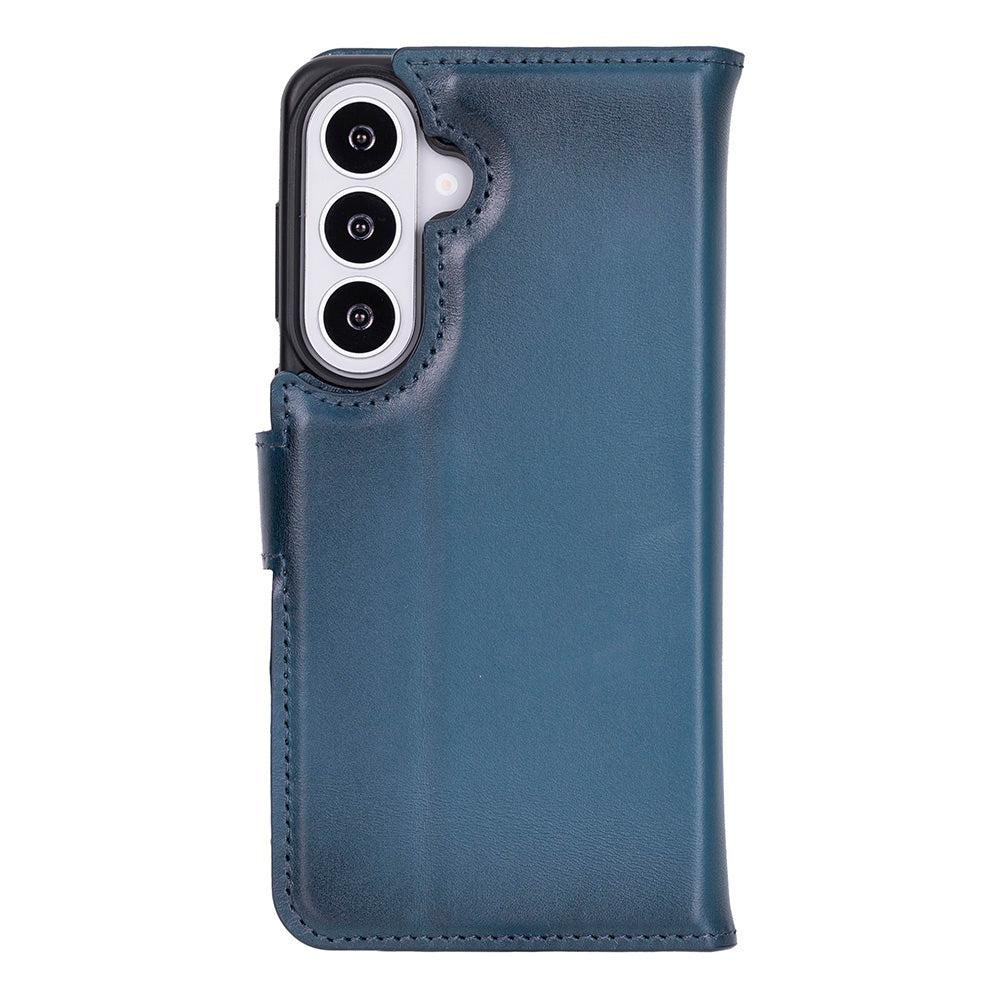 Bloominbag Monte Midnight Blue Samsung Galaxy S26 (6.3") Hakiki Deri Çıkarılabilir Cüzdanlı Telefon Kılıfı görseli 3