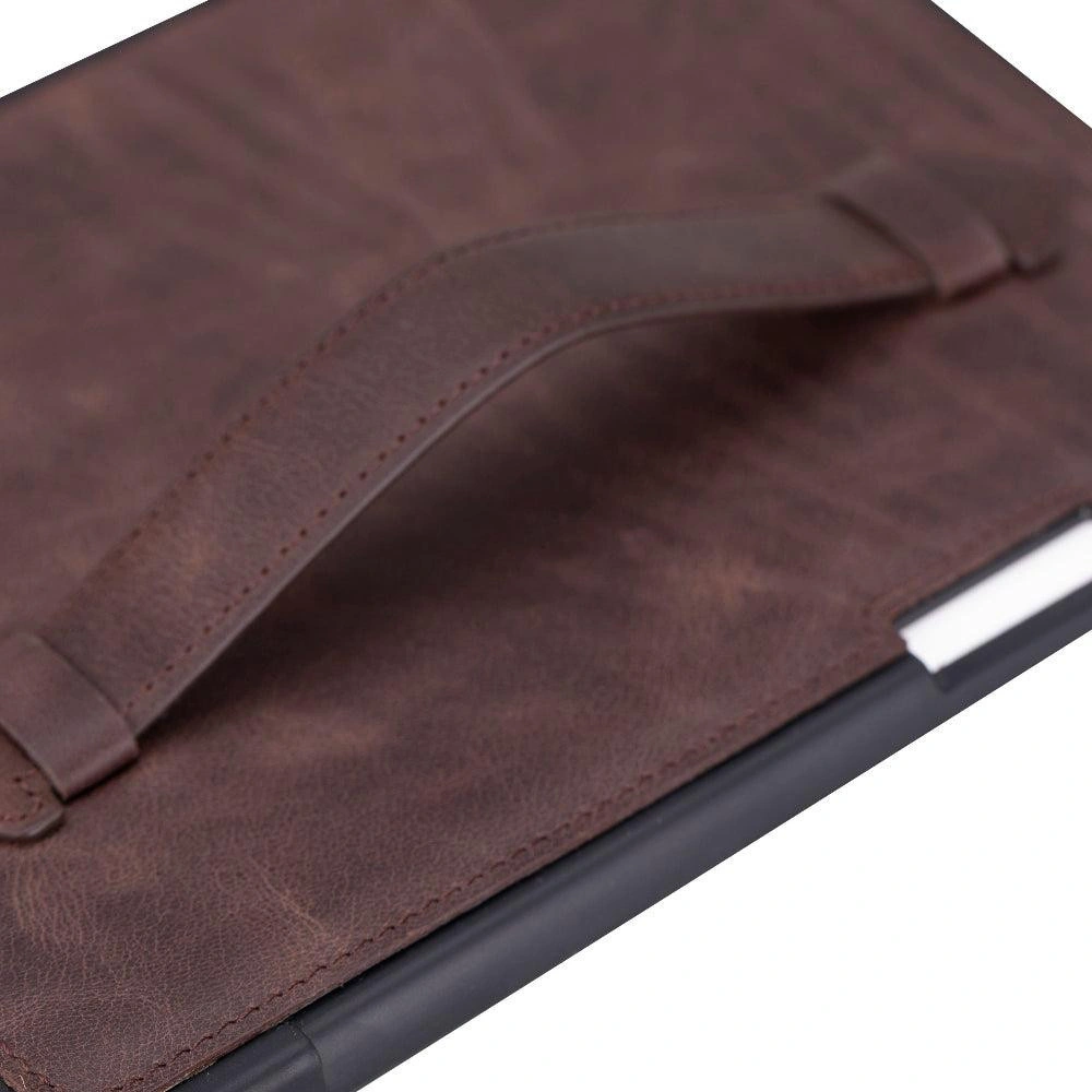 Bloominbag Porté Felix Dark Brown Ipad Mini 6 Hakiki Deri Kılıf - El Askılı görseli 3