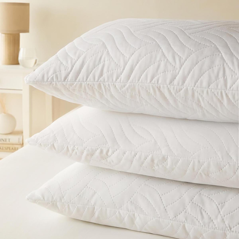 Ocean Home Textile 3'lü 900 Gr Kapitoneli Silikon Yastık Seti 50 X 70 Cm görseli 1