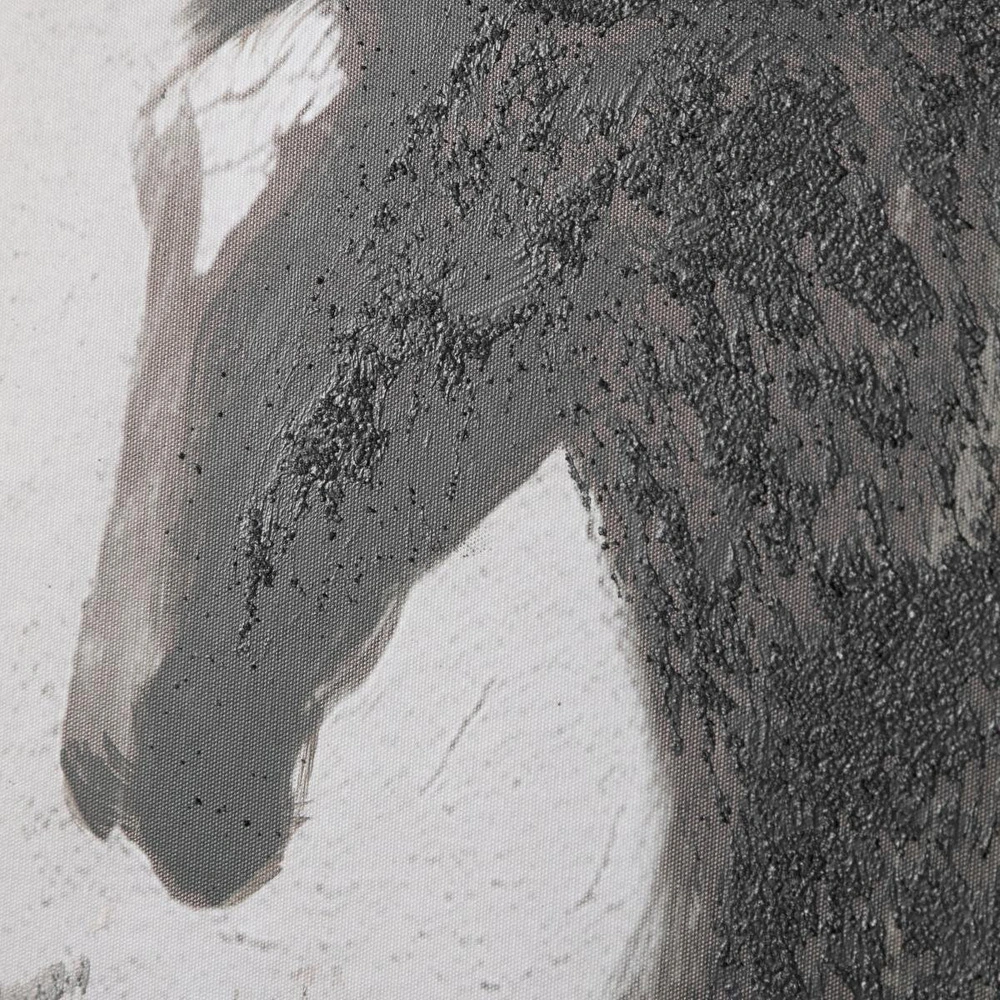 Mudo Home Stallions Çerçeveli̇ Yağli Boya Tablo 100x150 Cm görseli 4