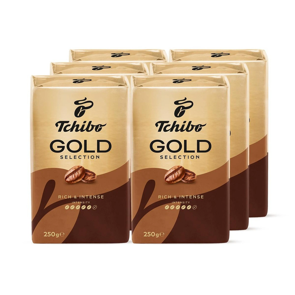 Tchibo Gold Selection 6x250g Filtre Kahve görseli 1