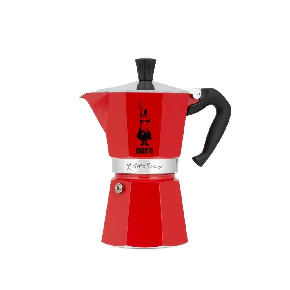 Bialetti Moka Express Kırmızı 3 Cup görseli 1
