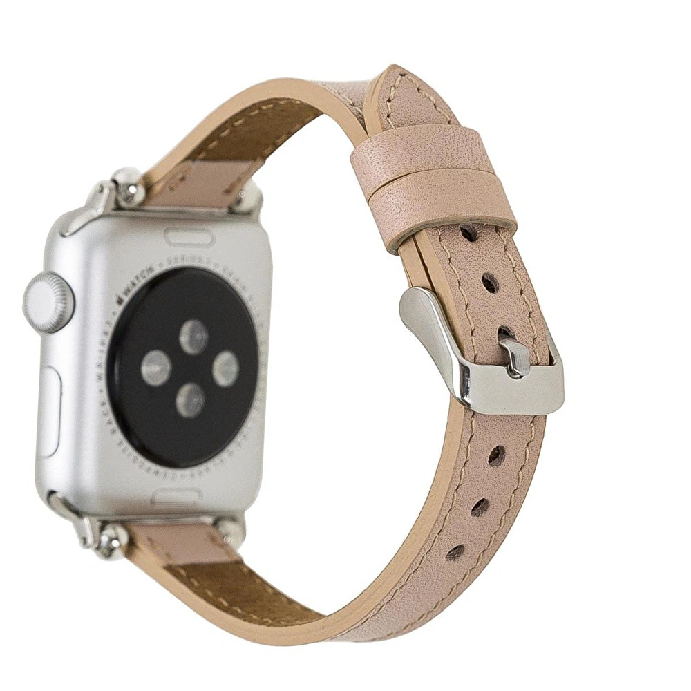 Bloominbag Avilla Cream Bisque Deri Apple Watch Band (44/45/46/49mm) görseli 3