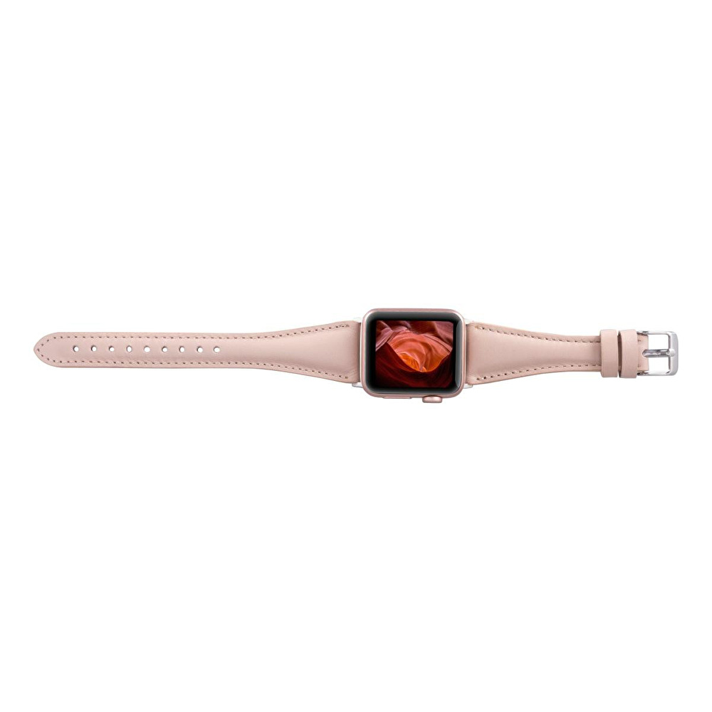 Bloominbag Bloomband Signature Nude Bisque Leather Apple Watch Band - 44/45/46/49mm görseli 5