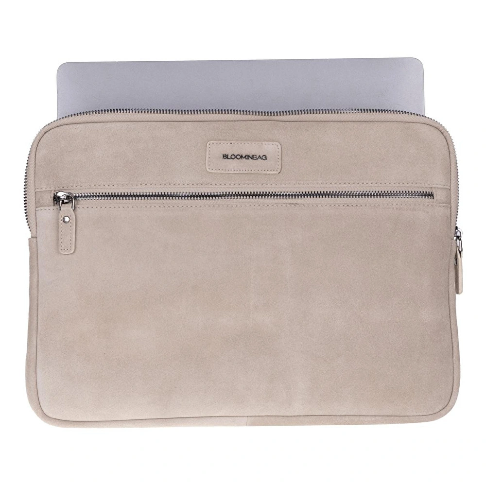 Bloominbag Sand Still Hakiki Süet Deri 13-14 Inç Macbook/laptop Kılıfı görseli 3