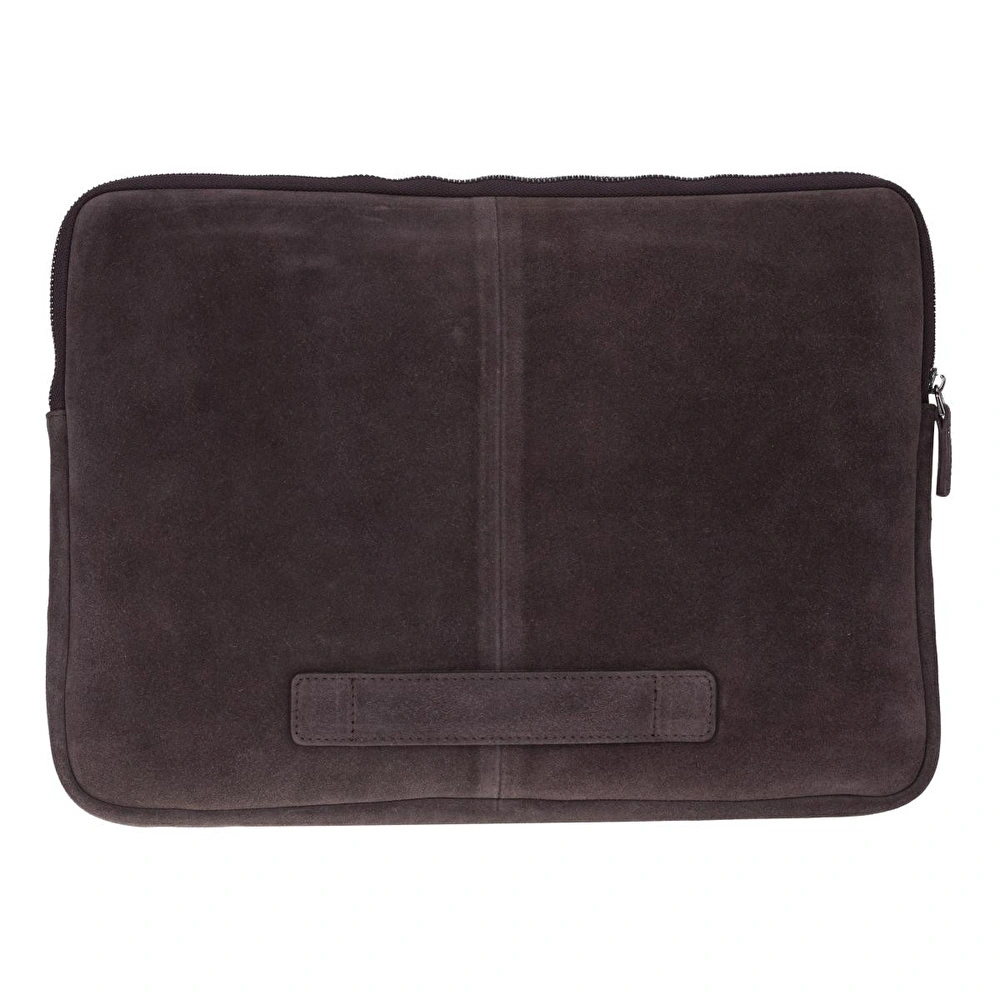 Bloominbag Mocha Still Hakiki Süet Deri 15-16 Inç Macbook/laptop Kılıfı görseli 3