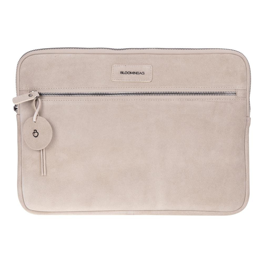 Bloominbag Sand Still Hakiki Süet Deri 15-16 Inç Macbook/laptop Kılıfı görseli 1