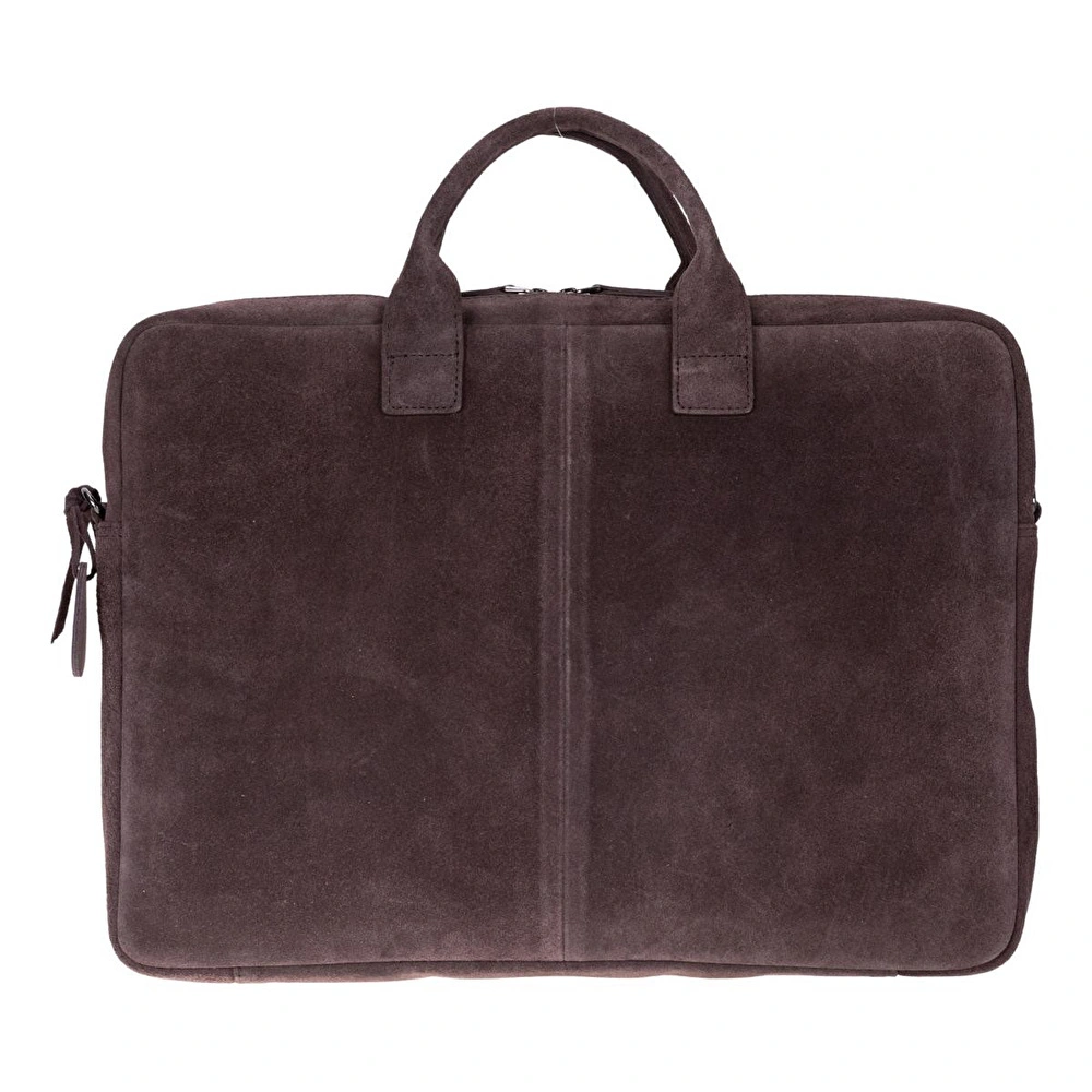Bloominbag Mocha Still Hakiki Süet Deri 15-16 Inç Macbook/laptop Çantası görseli 4
