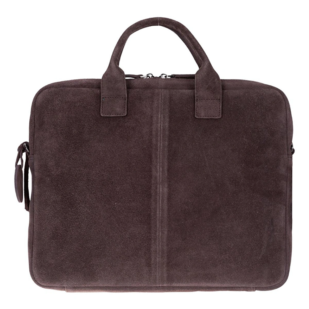 Bloominbag Mocha Still Hakiki Süet Deri 13-14 Inç Macbook/laptop Çantası görseli 5