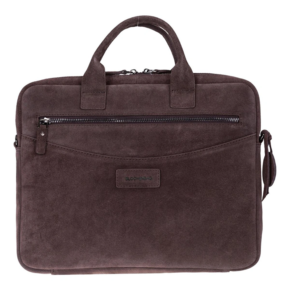 Bloominbag Mocha Still Hakiki Süet Deri 13-14 Inç Macbook/laptop Çantası görseli 4