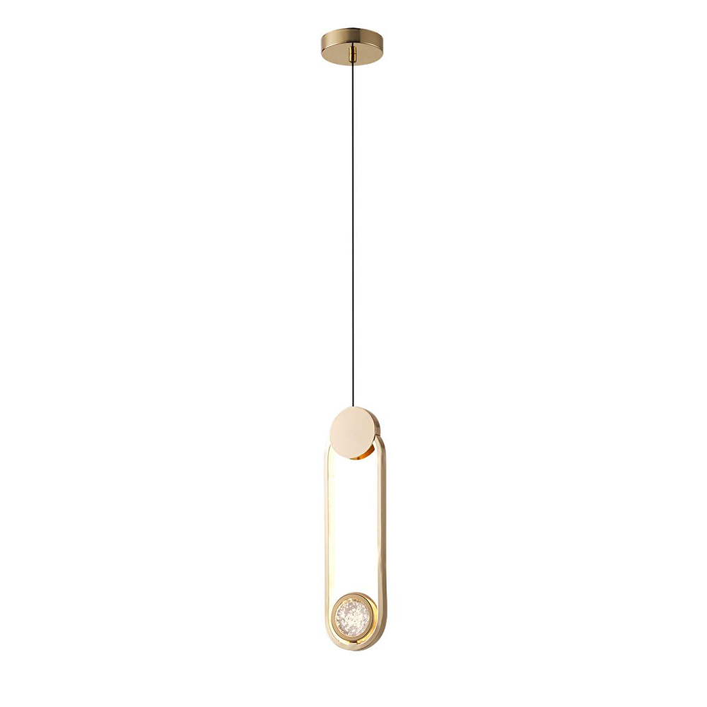 Apliqa Beckett Tekli 12 Watt Gold Sarkıt 3 Renkli Led Avize görseli 2