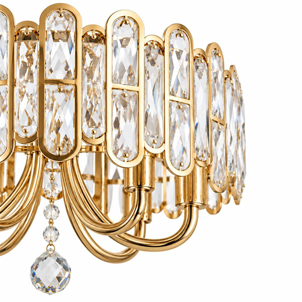 Apliqa Tortes 50'lik Gold Kristal Taşlı Avize görseli 4