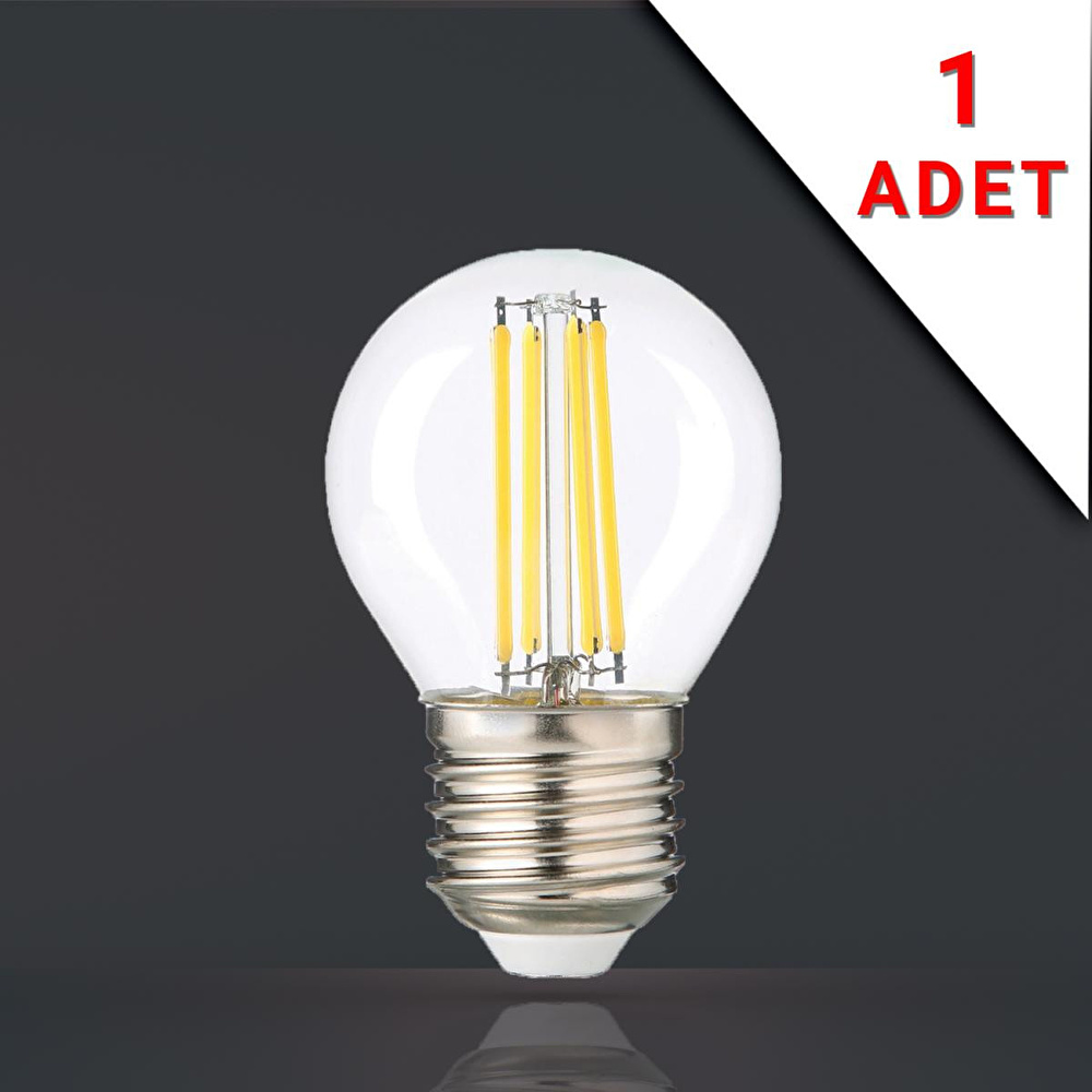 Apliqa Led Fi̇lamanli E27 Rusti̇k Ampul 6 Watt 3000k Gün Işiği G45 görseli 1