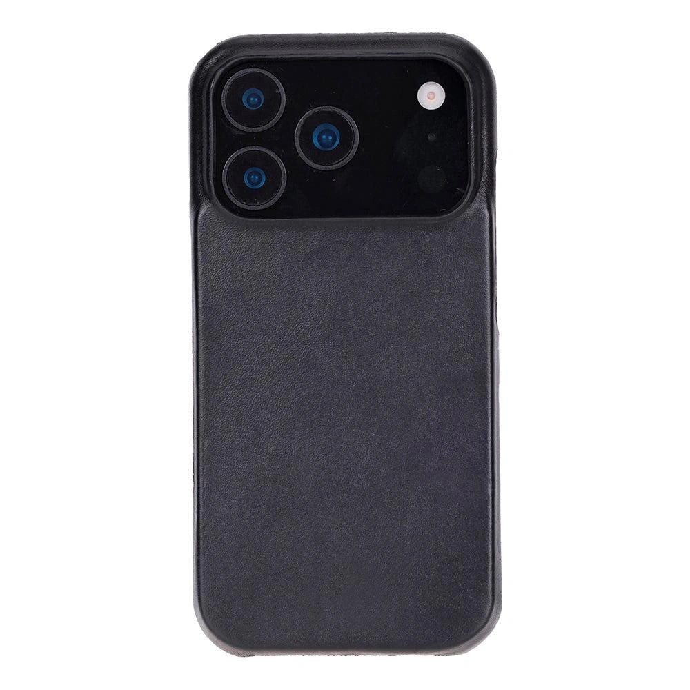 Bloominbag Porta Noir Black Deri Iphone 17 Pro Max(6.9") Hakiki Deri Çıkarılabilir Cüzdanlı Telefon Kılıfı görseli 5