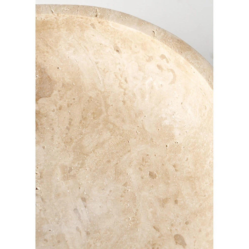 Bella Maison Ephesus Traverten 3'lü Sunum Seti Naturel (25 Cm) görseli 4
