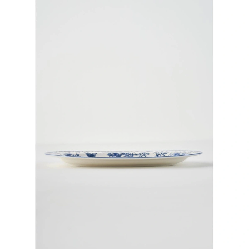Bella Maison Bleu Blanc Porselen Büyük Sunum Tabağı Mavi (30 Cm) Mavi görseli 5