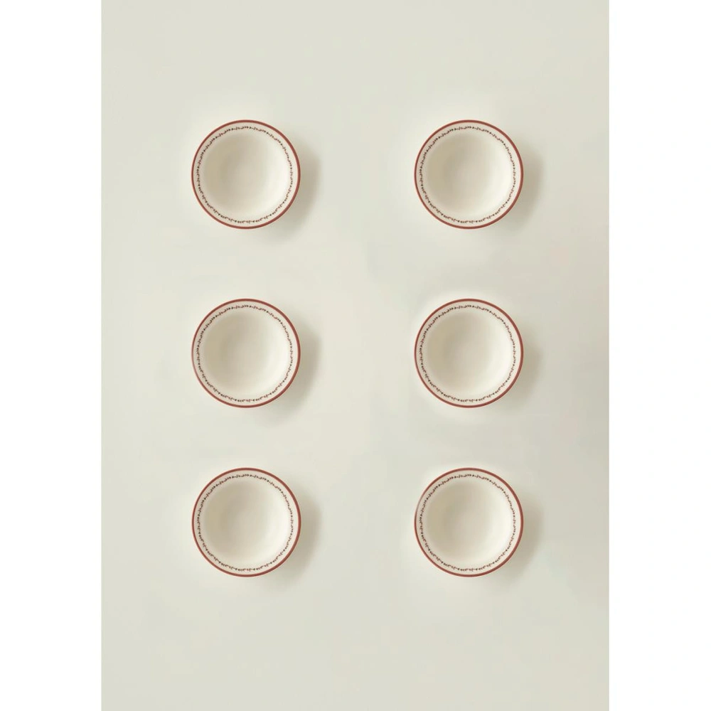 Bella Maison Rose Porselen 6'lı Çorba Kasesi (15 Cm) görseli 1