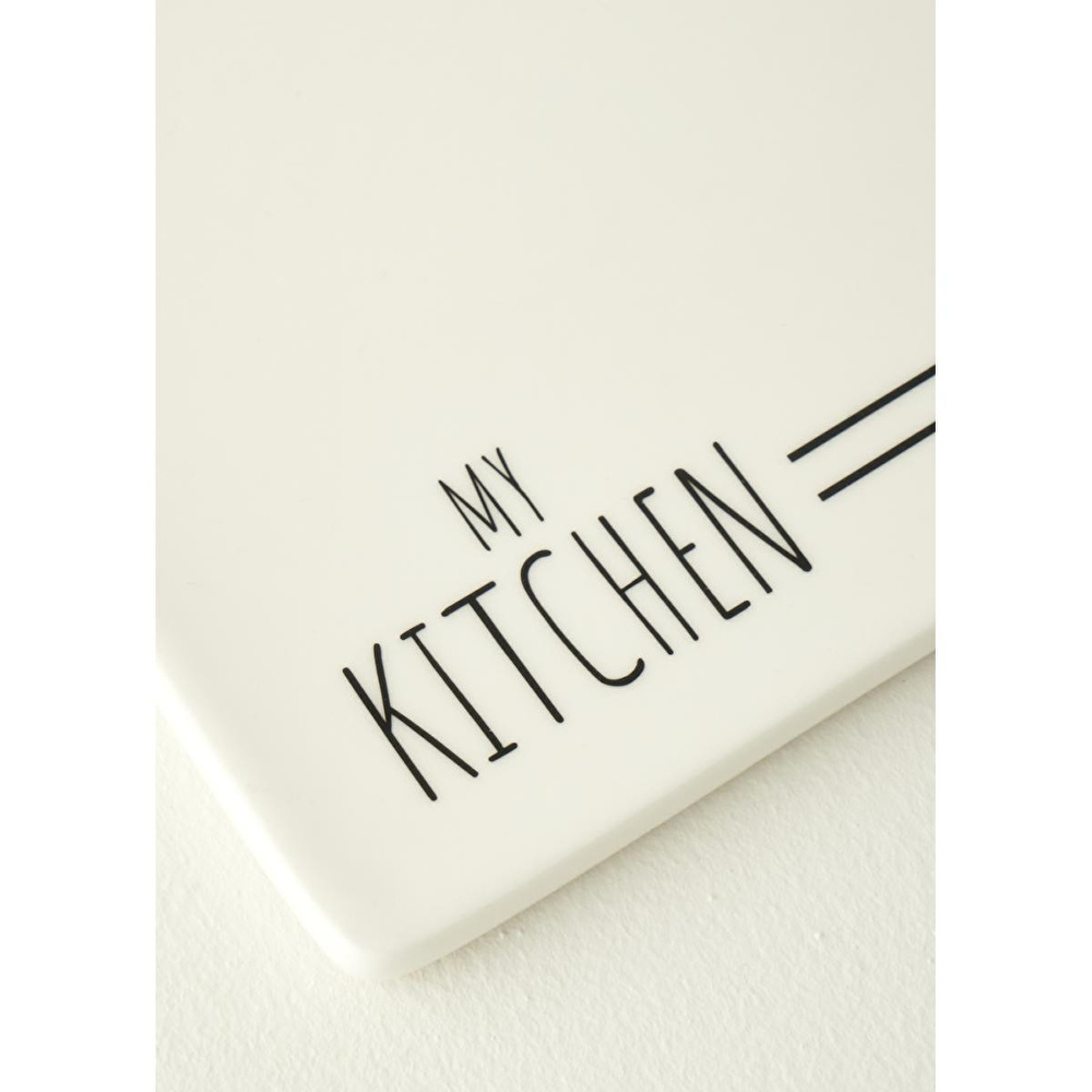 Bella Maison My Kitchen Porselen Sunum Ve Kesme Tahtası Beyaz (30x15x0,8 Cm) Beyaz görseli 3