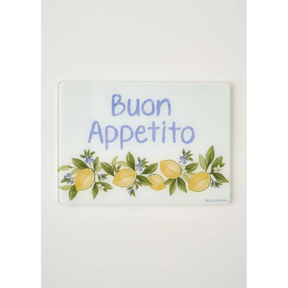 Bella Maison Lemoncello Cam Kesme Tahtası (35x25 Cm) Çok Renkli görseli 1