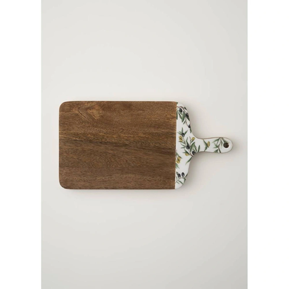 Bella Maison Olive Mango Sunum Ve Kesme Tahtası Beyaz (40x20x2 Cm) Beyaz görseli 1
