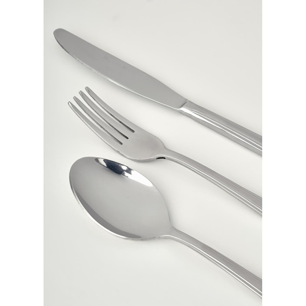 Bella Maison Venedik 18 Parça Tatlı Çatal Kaşık Bıçak Seti Silver Silver görseli 2