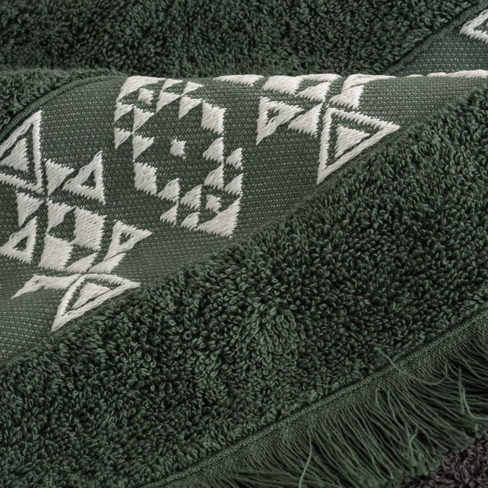 Green Black Hereke Heritage Serisi 4'lü Havlu Seti Yeşil / Antrasit görseli 4