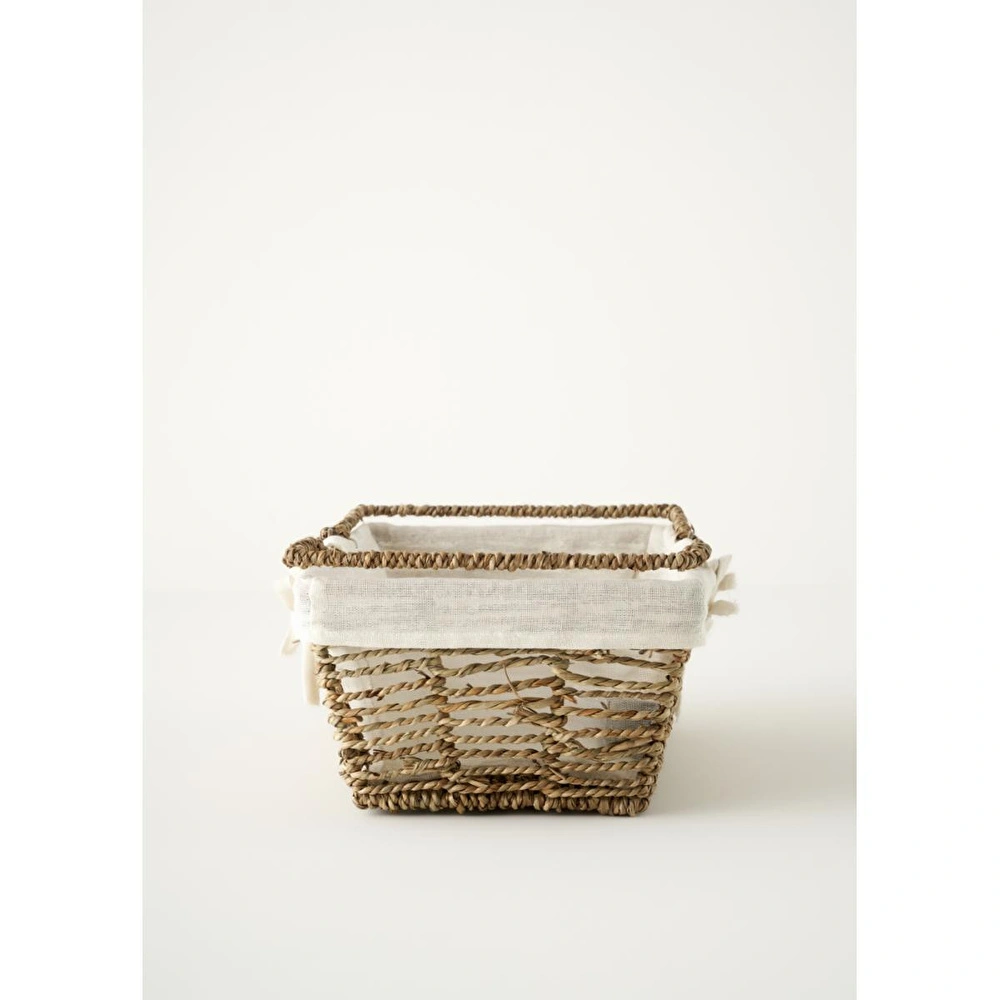Bella Maison Arden Bezli Sepet Naturel (31x22x13 Cm) Naturel görseli 3