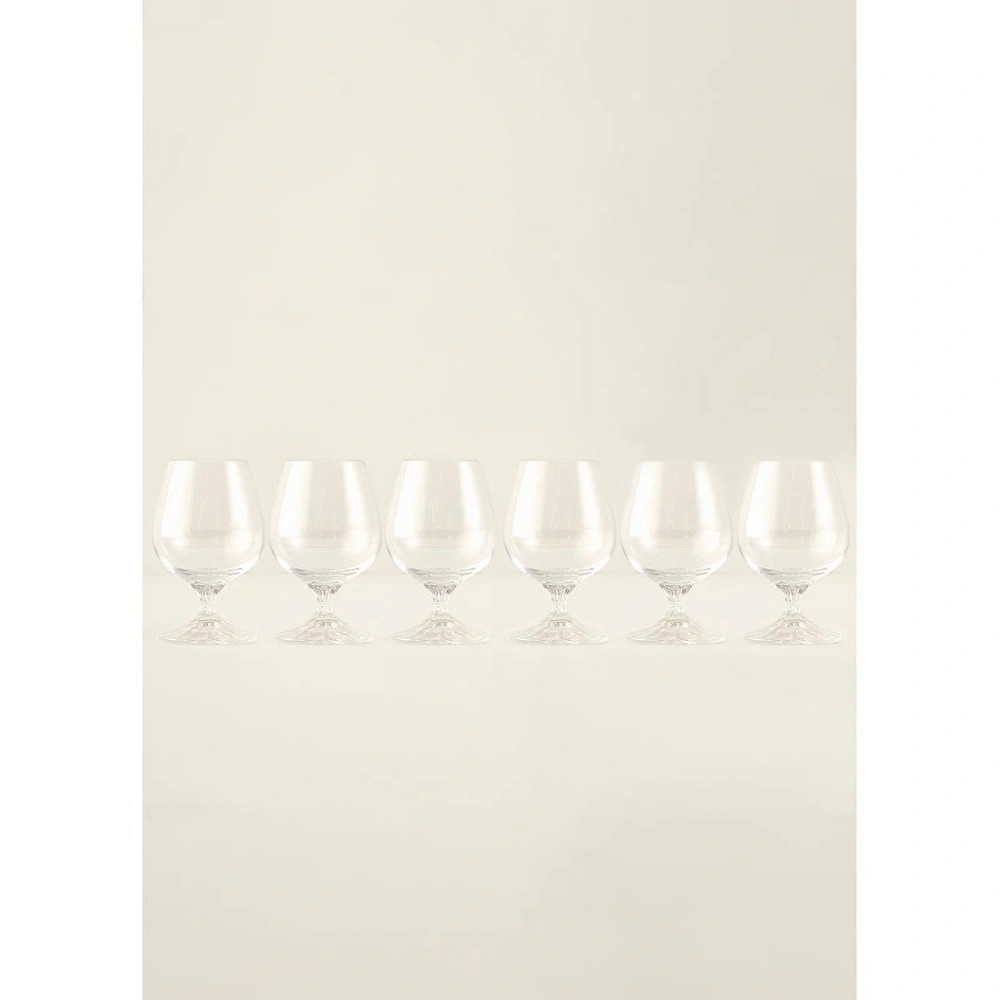 Bella Maison Shape Kristal 6'lı Kahve Yanı Su Bardağı Naturel (180 Cc) görseli 1