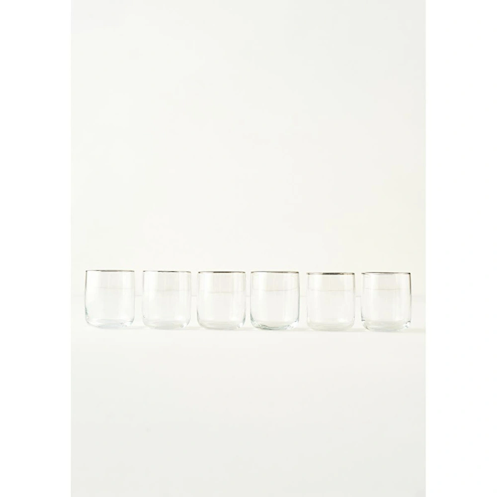 Bella Maison Premium Bardak 6'lı Silver (270 Cc) görseli 1
