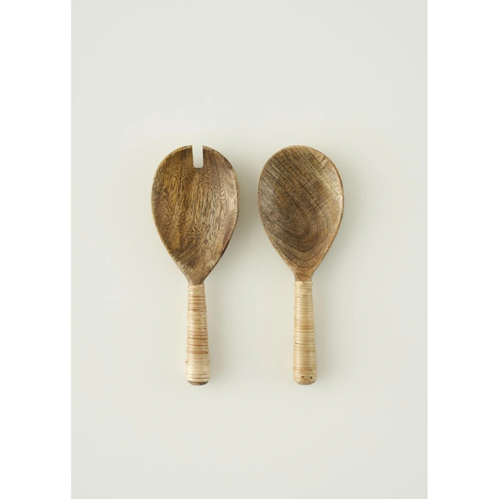 Bella Maison Varna Salata Servis Seti Naturel (22x8 Cm) Naturel görseli 1